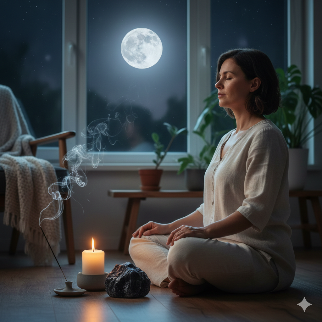 Ritual de Lua Cheia para Proteção Energética