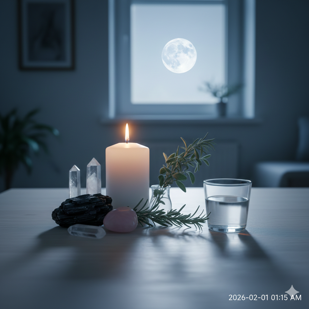 Ritual de Lua Cheia para Proteção Energética