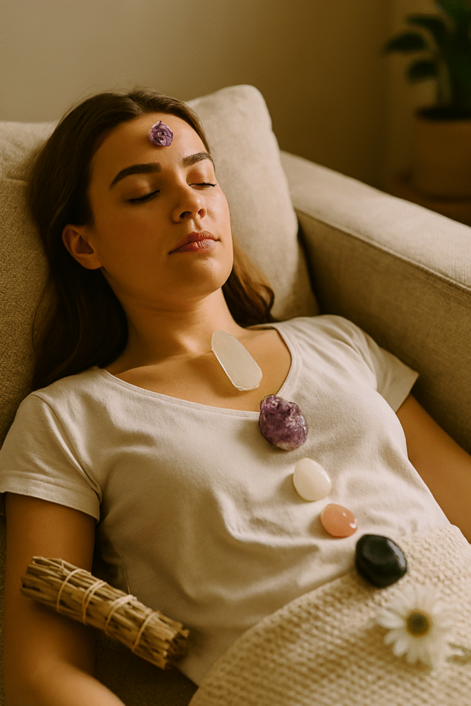 limpeza energica com cristais