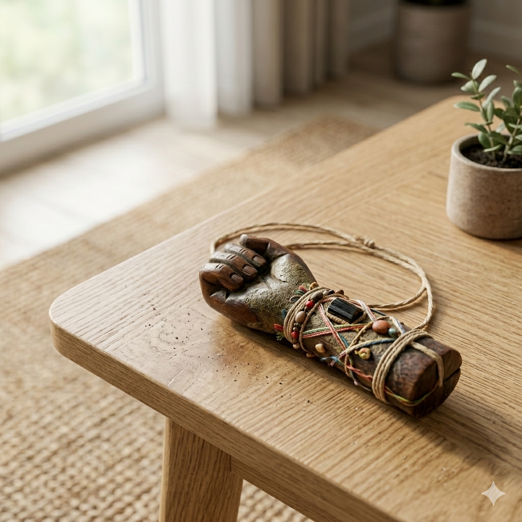 amuleto tradicional representando símbolo de proteção cultural