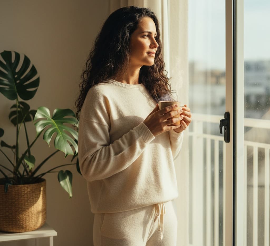 momento de calma e introspecção para equilíbrio pessoal e espiritual