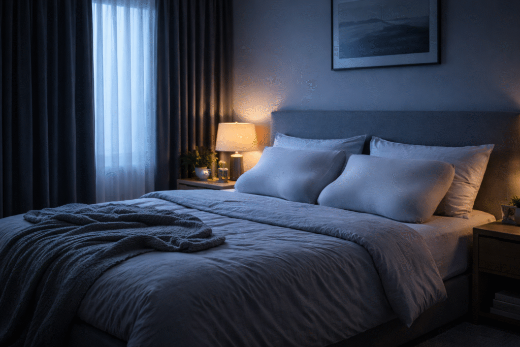 Ambiente ideal para praticar método militar - quarto otimizado para sono rápido