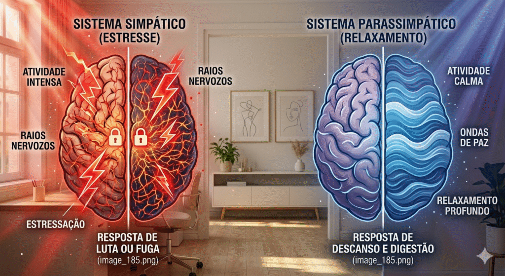 Sistema nervoso simpático e parassimpático - ciência do ritual de descompressão