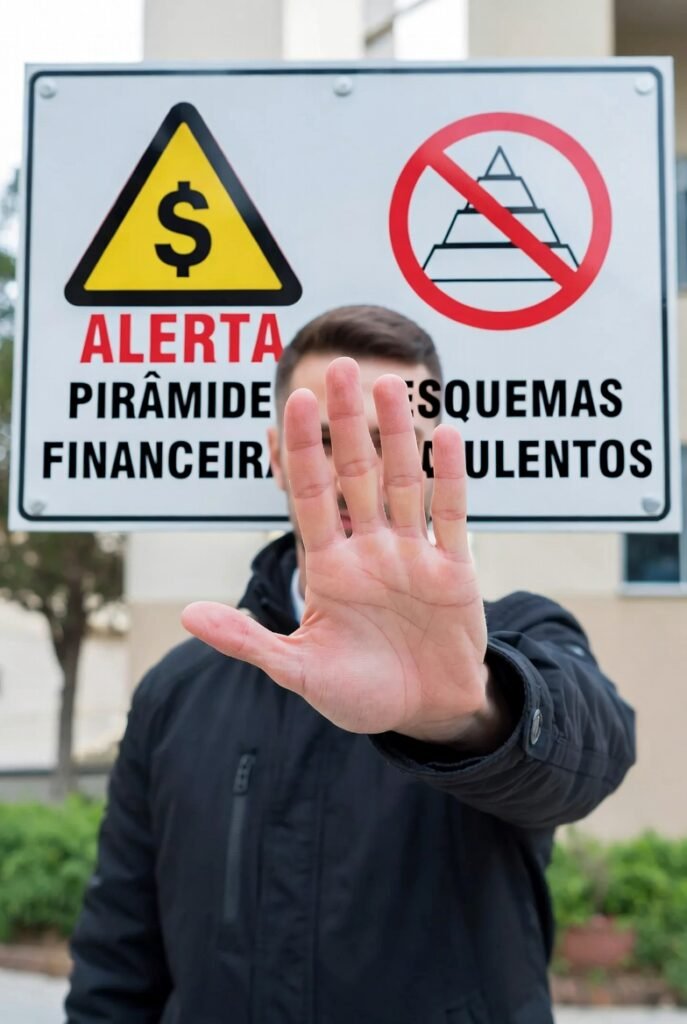 Evitando esquemas de dinheiro fácil e pirâmides - proteção contra bloqueios de prosperidade