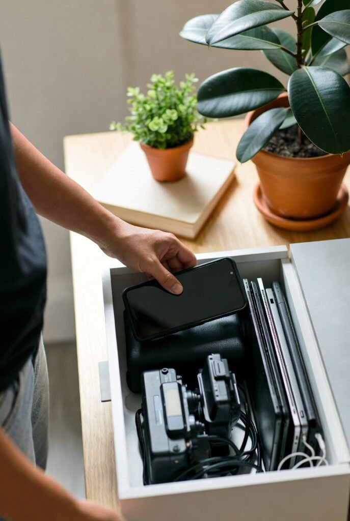 Jejum digital para mente mais leve - desconexão de redes sociais e tecnologia